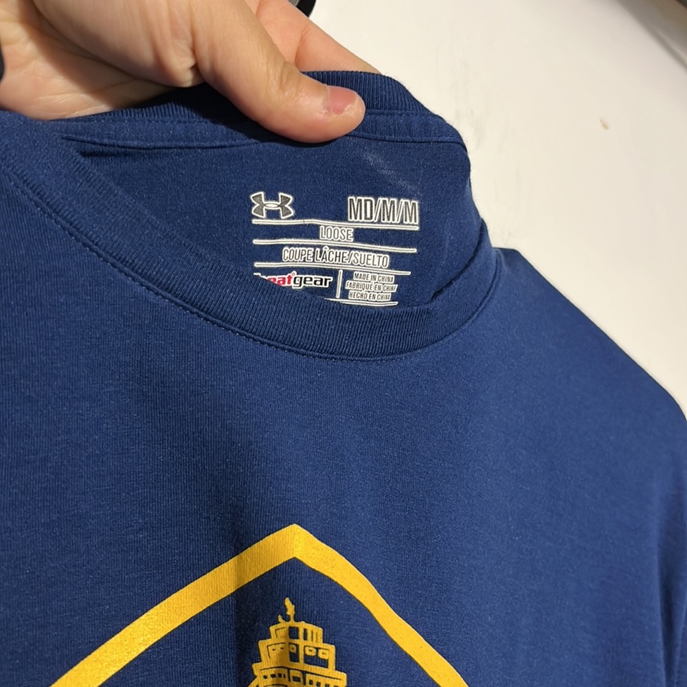 Under Armour United States of America Graphic Cotton Loose Fit Tee Shirt Size M - Picture 3 of 5